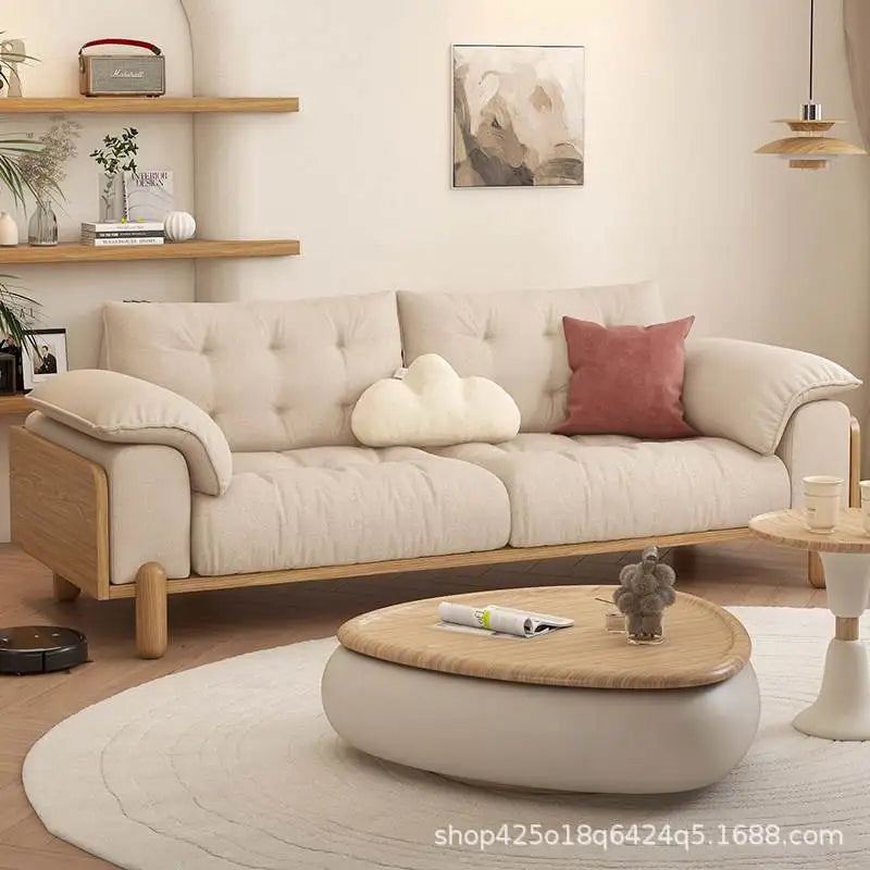 Lounge Designer Living Room Sofas Outdoor Lazy Minimalist Sofas Reclinable Floor Gaming Luxury Modern Wood Divano Furniture