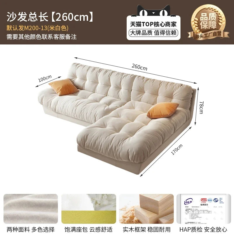 Modern Living Room Sofas Bed Luxury Background Lounge Nordic Style Sofas Cloud Design Lazy Canape Salon De Luxe Home Furniture