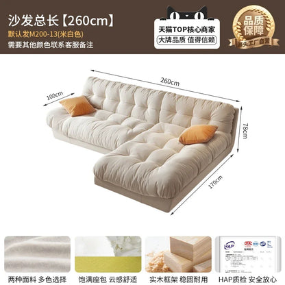 Modern Living Room Sofas Bed Luxury Background Lounge Nordic Style Sofas Cloud Design Lazy Canape Salon De Luxe Home Furniture