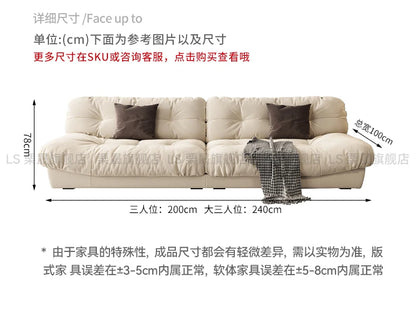 Modern Living Room Sofas Bed Luxury Background Lounge Nordic Style Sofas Cloud Design Lazy Canape Salon De Luxe Home Furniture