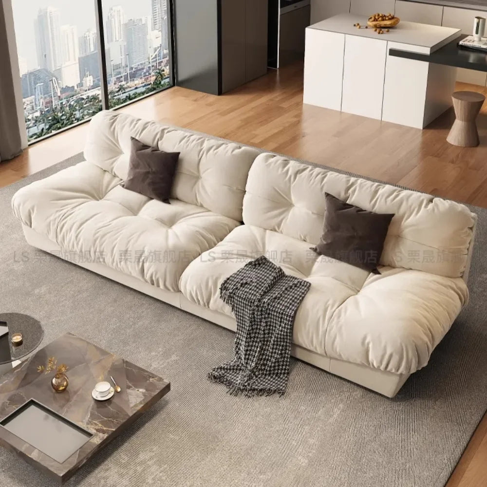 Modern Living Room Sofas Bed Luxury Background Lounge Nordic Style Sofas Cloud Design Lazy Canape Salon De Luxe Home Furniture