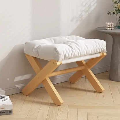 Home Living Room Sofa Simple and Multifunctional Portable Folding Footrest Stool Shoe Changing Stool