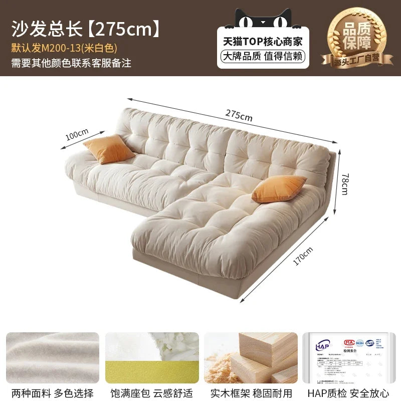 Modern Living Room Sofas Bed Luxury Background Lounge Nordic Style Sofas Cloud Design Lazy Canape Salon De Luxe Home Furniture