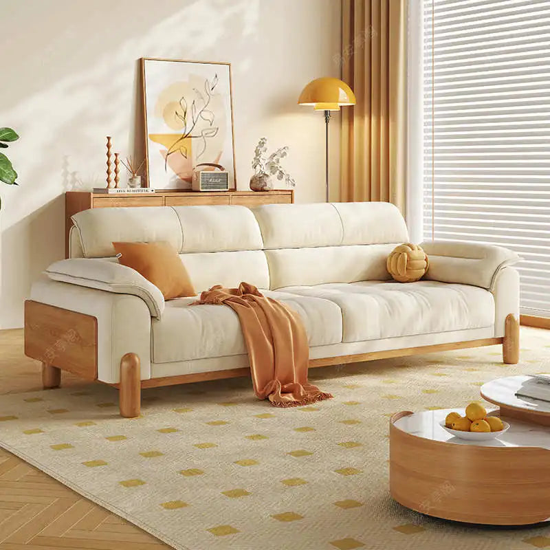 Lounge Designer Living Room Sofas Outdoor Lazy Minimalist Sofas Reclinable Floor Gaming Luxury Modern Wood Divano Furniture